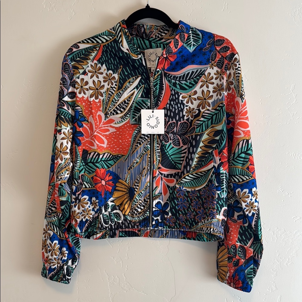 Vibrant Bomber Jacket with Artistic Design